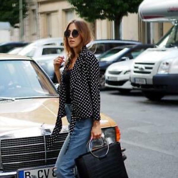 Zara polka dot tie blouse. New with tags. - Picture 3 of 3